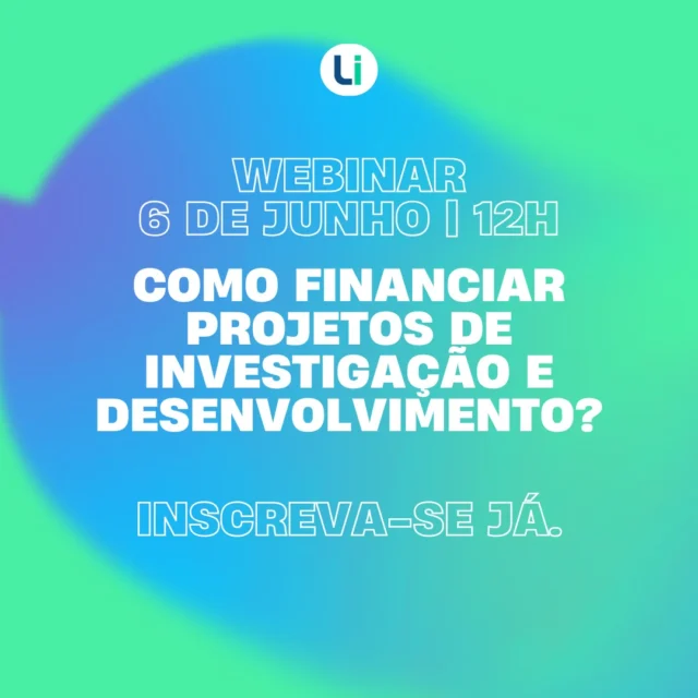 🚀 Está a desenvolver um projeto de I&D e quer saber como o pode financiar?

👉 Junta-se ao nosso webinar no dia 6 de junho, às 12h, integrado na Unicorn Week da @camara_municipal_lisboa 

Organizado pela Lisboa Investments, este webinar é para quem aposta na #inovação.

🔗 Inscreva-se já – link na bio!

#financiamento #investimento #investigaçãoedesenvolvimento  #pme #pequenasemediasempresas #startupsportuguesas #startupportugal
